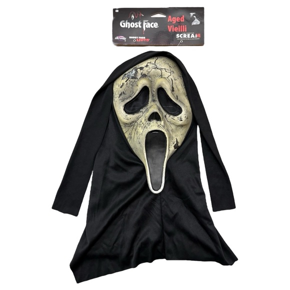 Ghost Face Aged Vieilli Adult Latex Mask Fun World From New Movie Scream 6 - Picture 1 of 8